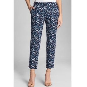 GAP Signature Skinny Ankle Pants Blue Floral Print 2R